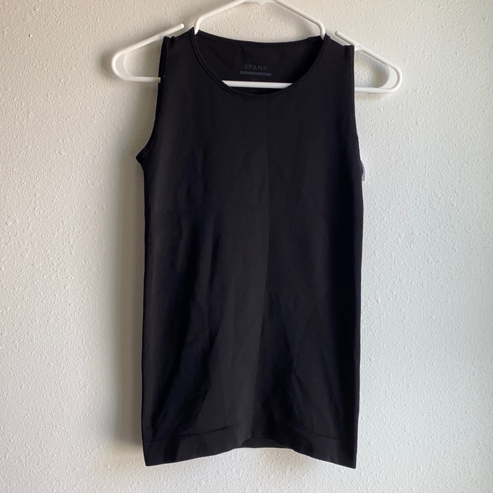 Spanx Black Muscle Tank Size L